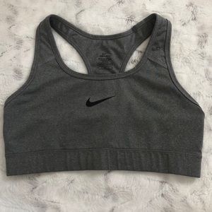 Grey Nike sports bra